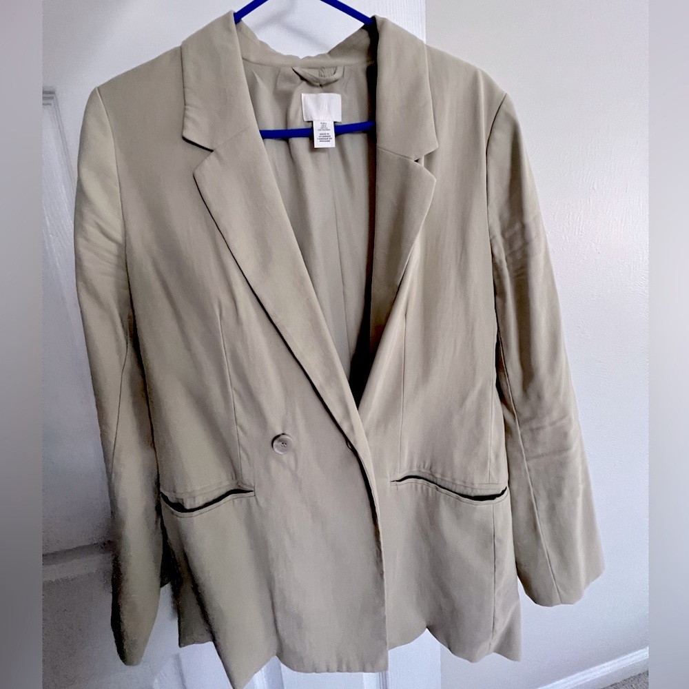 Khaki oversized blazer size small